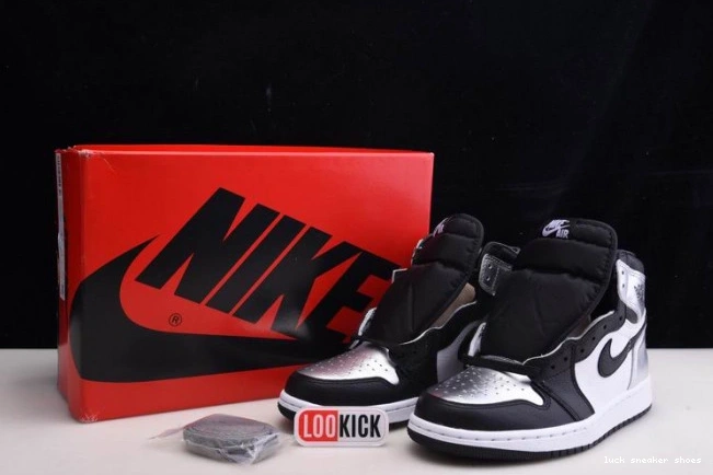 Rep LUCY HIGH WMNS CD0461-001 OG AIR SILVER JORDAN TOE 1 0722